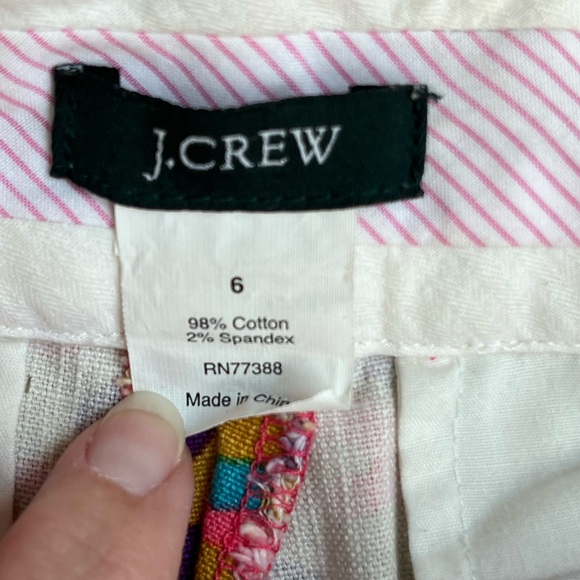 J Crew Ladies Size 6 Multicolor Moroccan Print Shorts 12390 - Picture 2 of 4